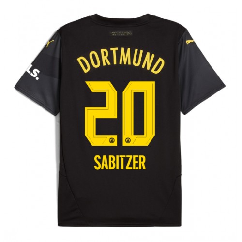 Fotbalové Dres Borussia Dortmund Marcel Sabitzer #20 Venkovní 2024-25 Krátký Rukáv